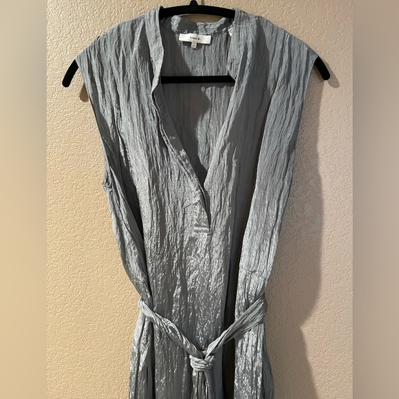 Vince Gorgeous Shimmering Olive Dress - Picture 8 of 9